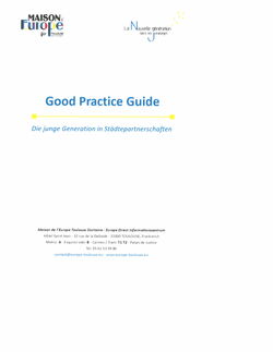 Deckblatt Good Practice Guide