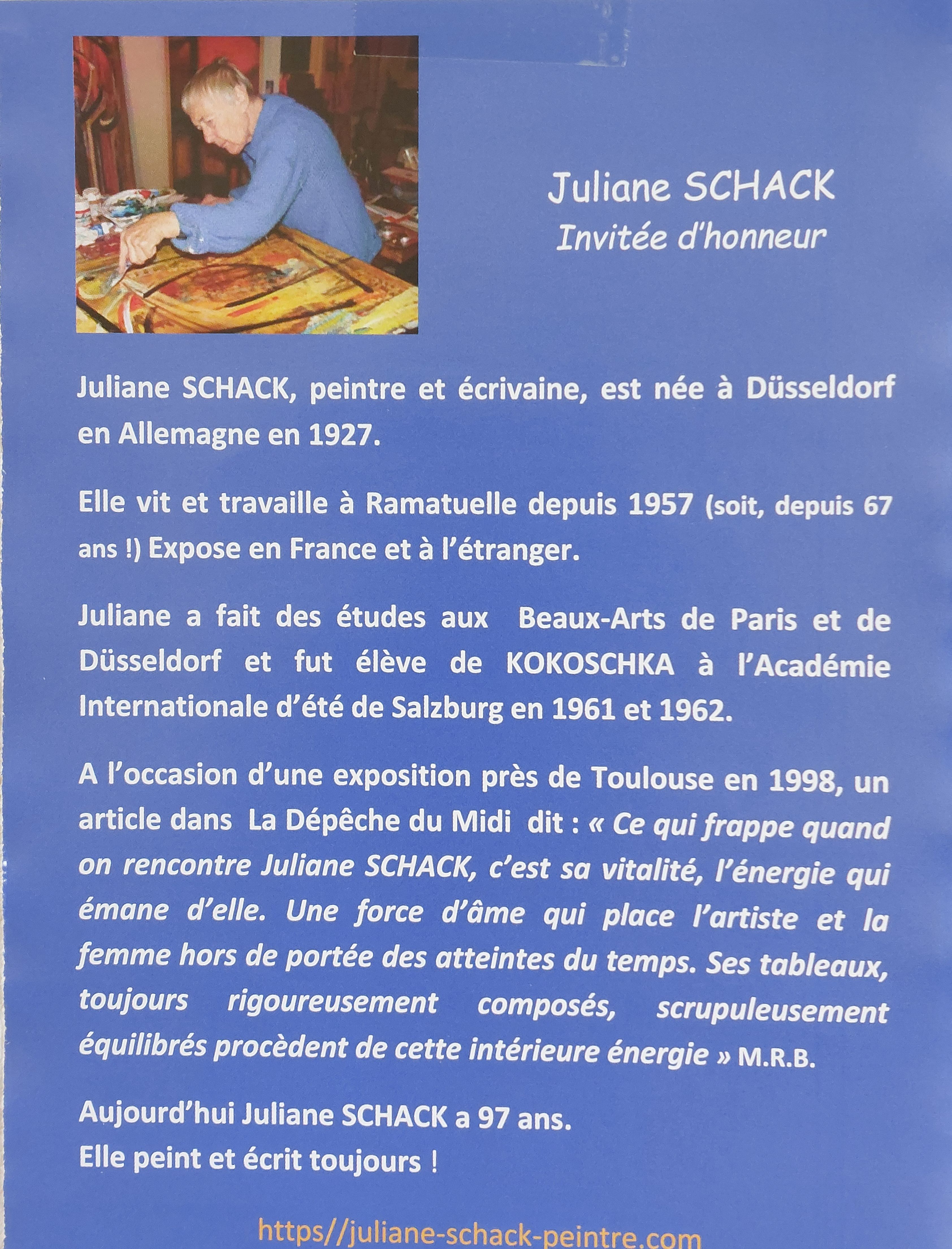 Juliane SCHACK, Ehrengast