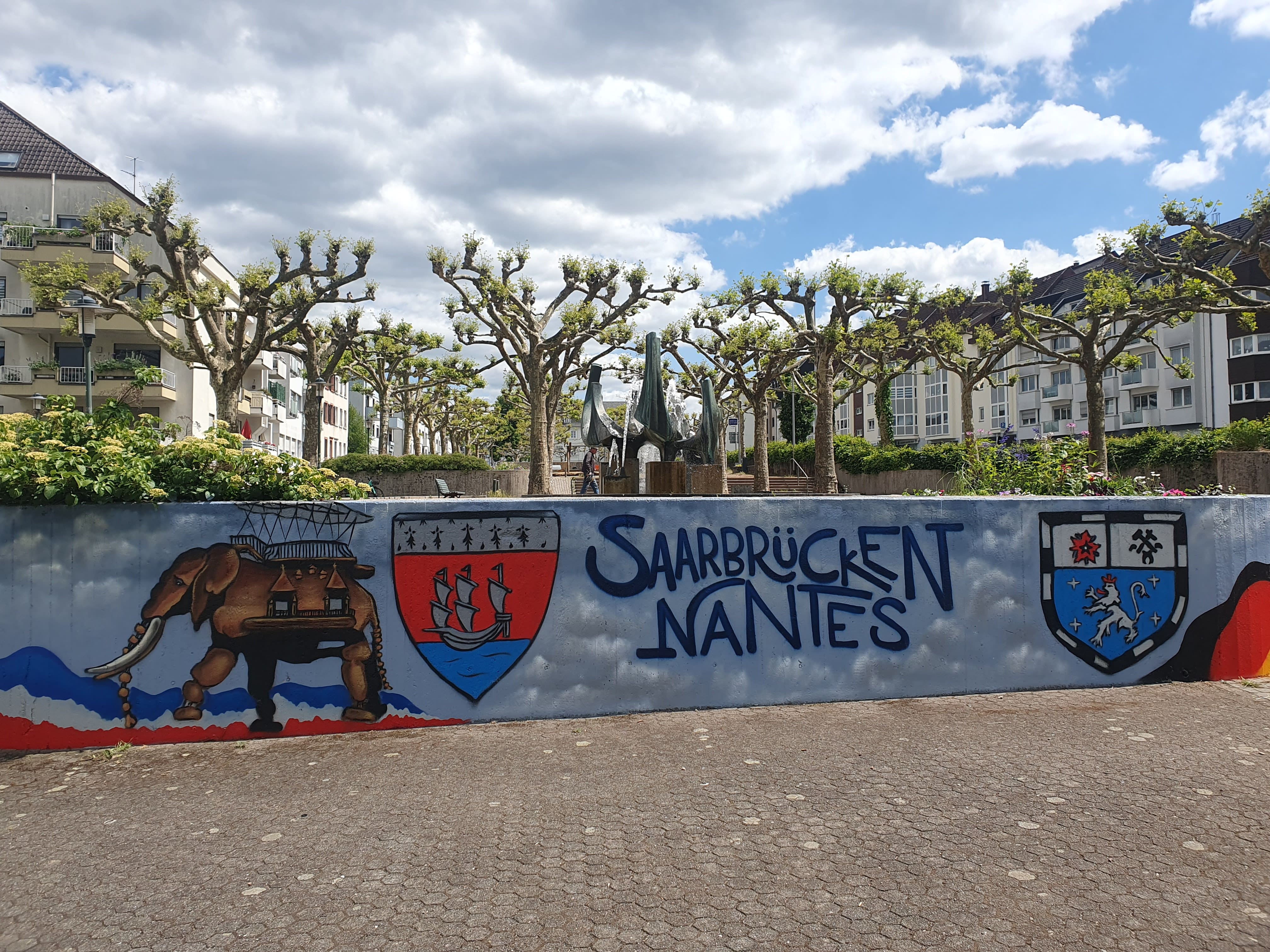 Place de Nantes en mai 2025 à Sarrebruck