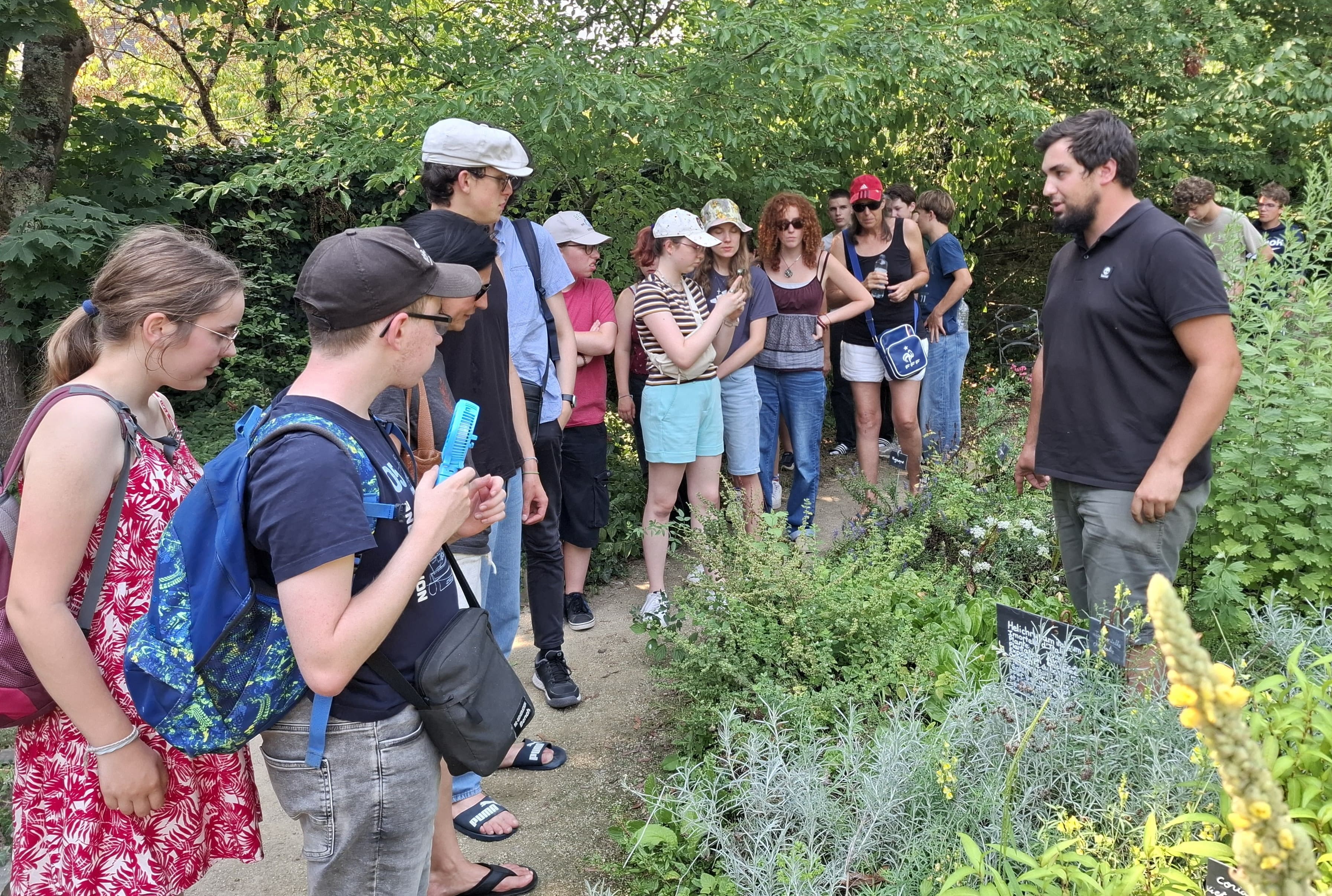 Le groupe franco-allemand en visite à la Maison de l'environnement à Angers