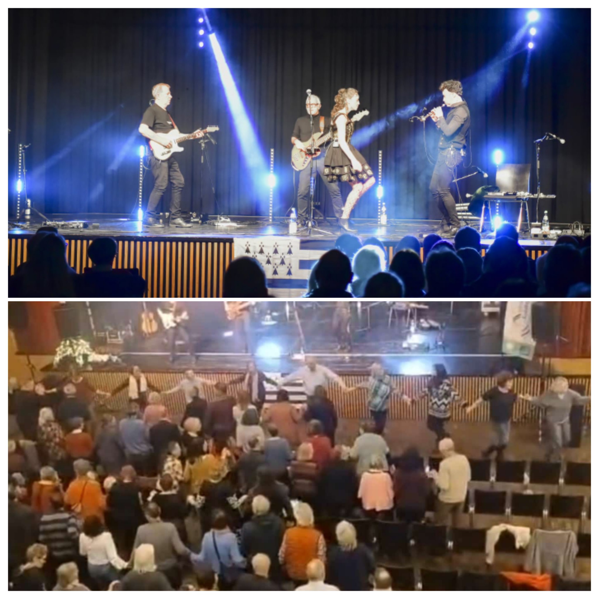 Konzert Gwennyn, das Publikum tanzt