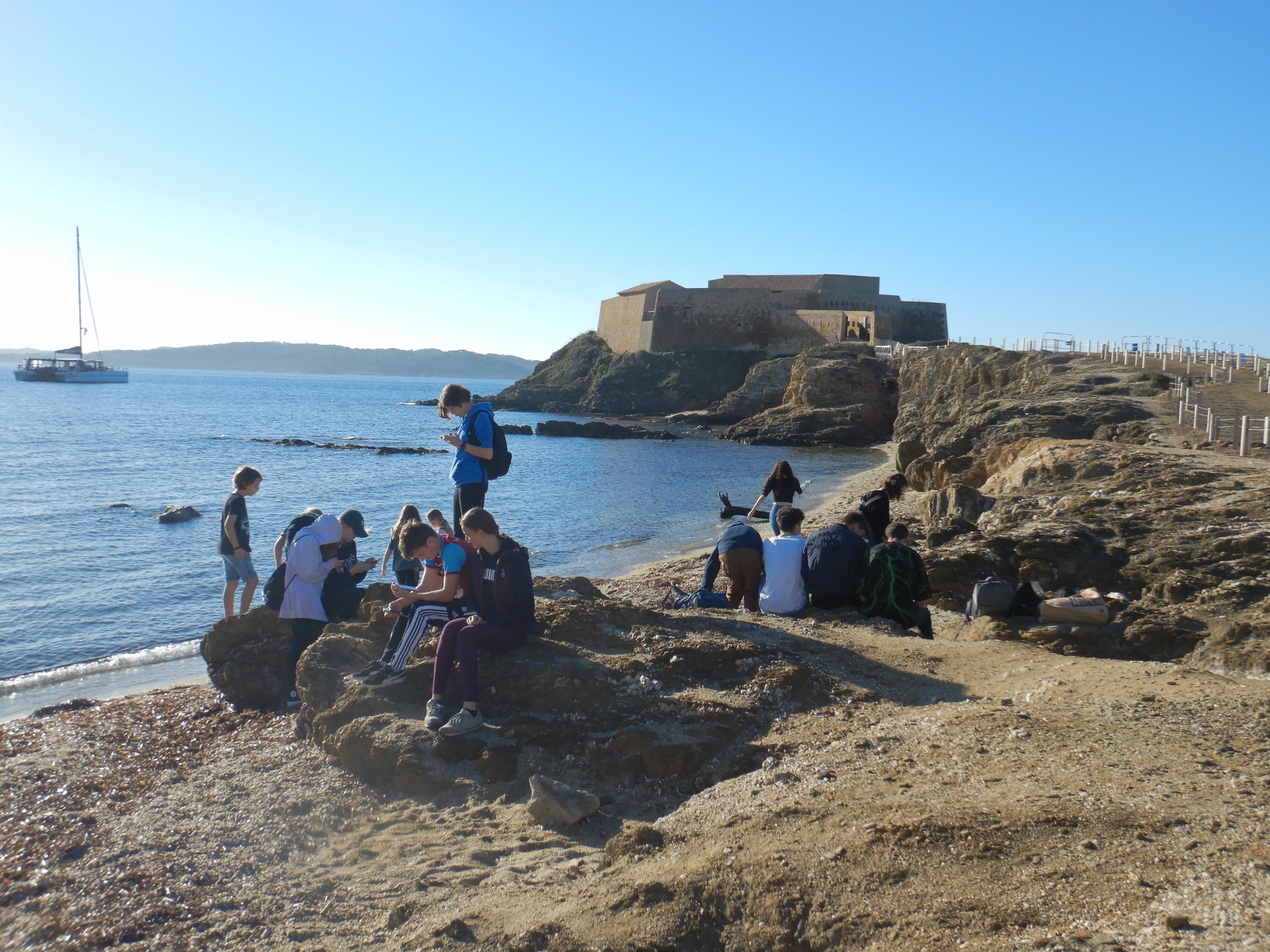 Warten auf die Überfahrt nach Porquerolles