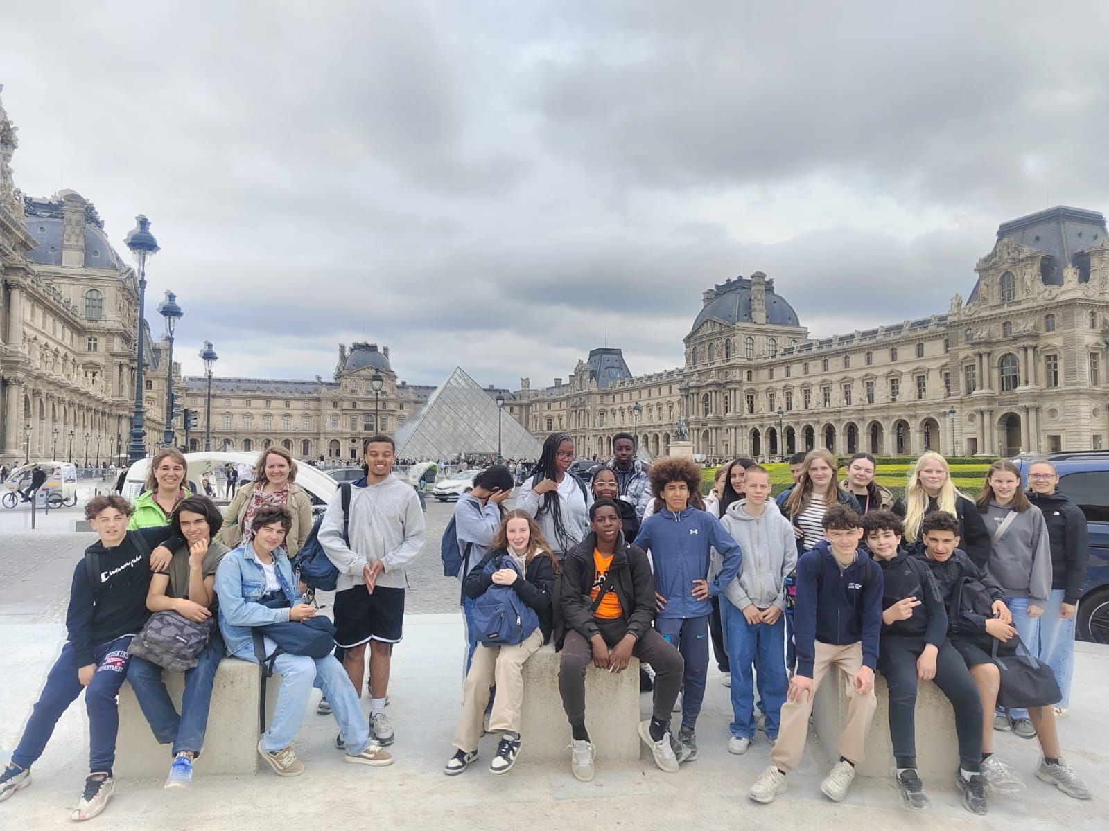 Bei der Stadtrallye  in Paris