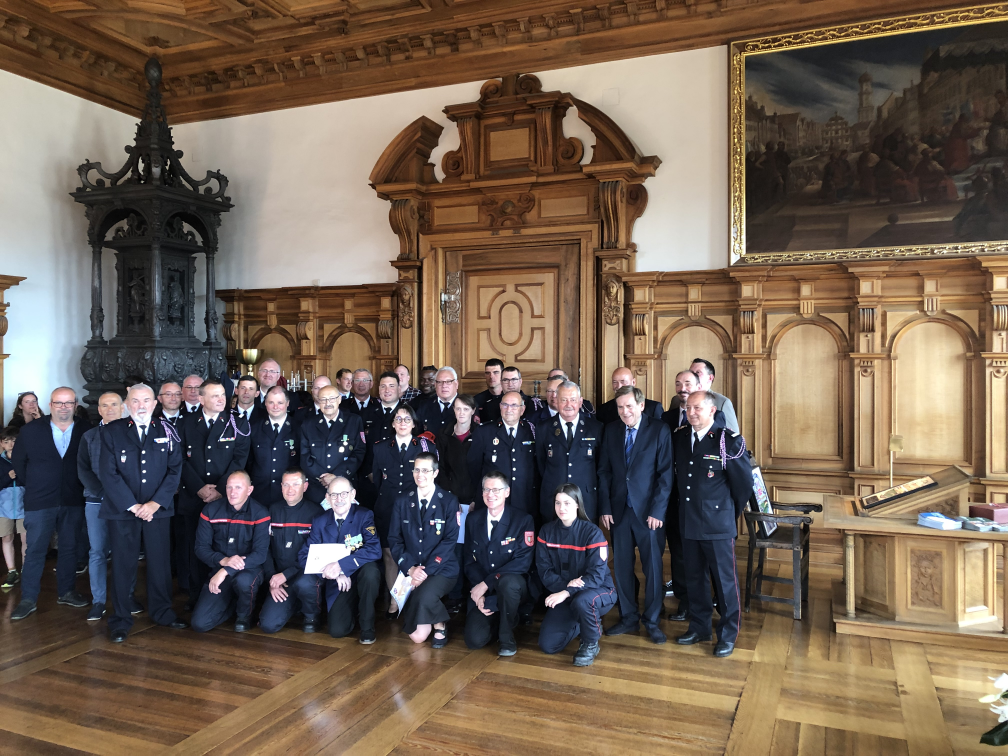 Empfang im Fürstenzimmer des Rathauses