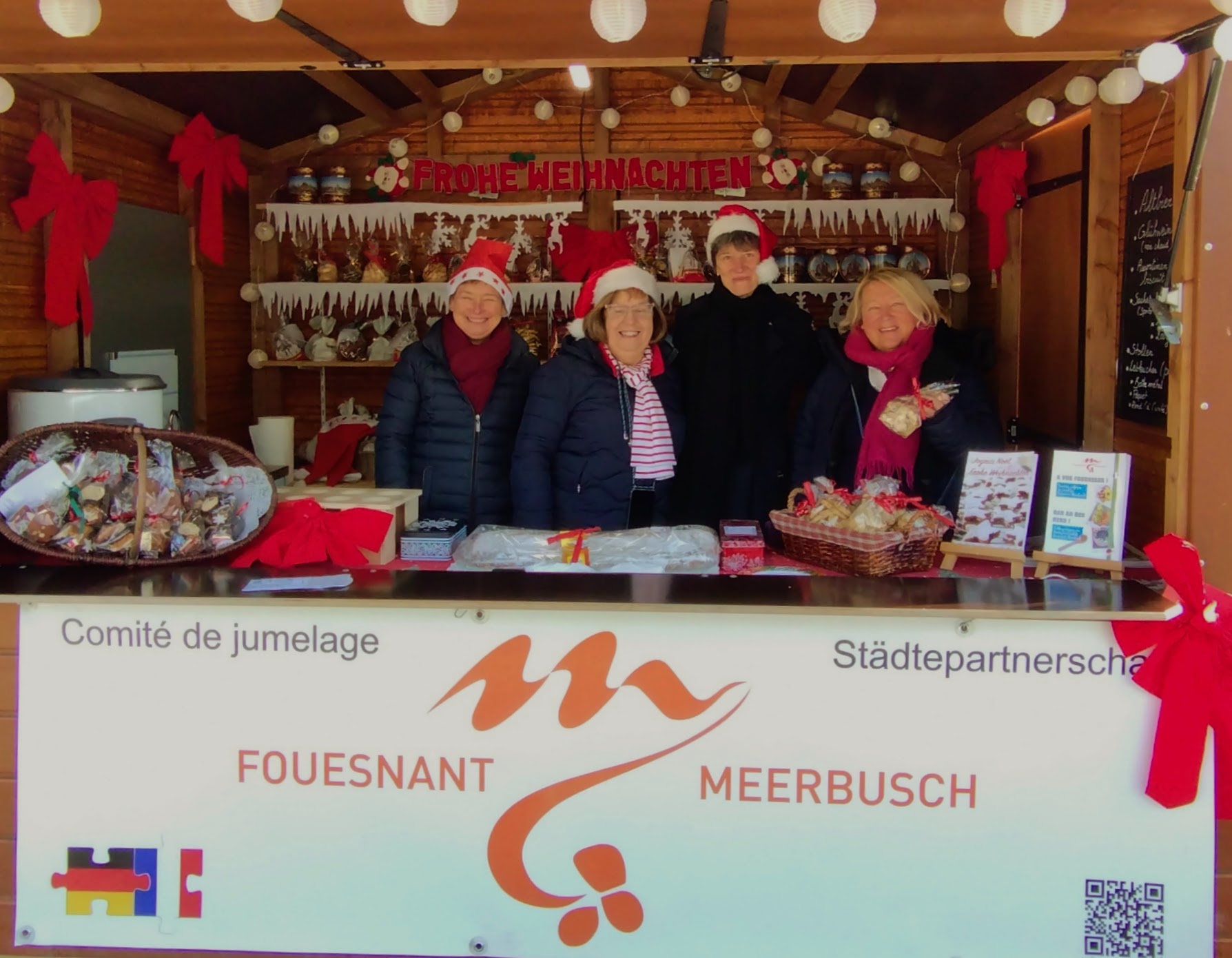 Stand franco-allemand au marché de Noël de Fouesnant