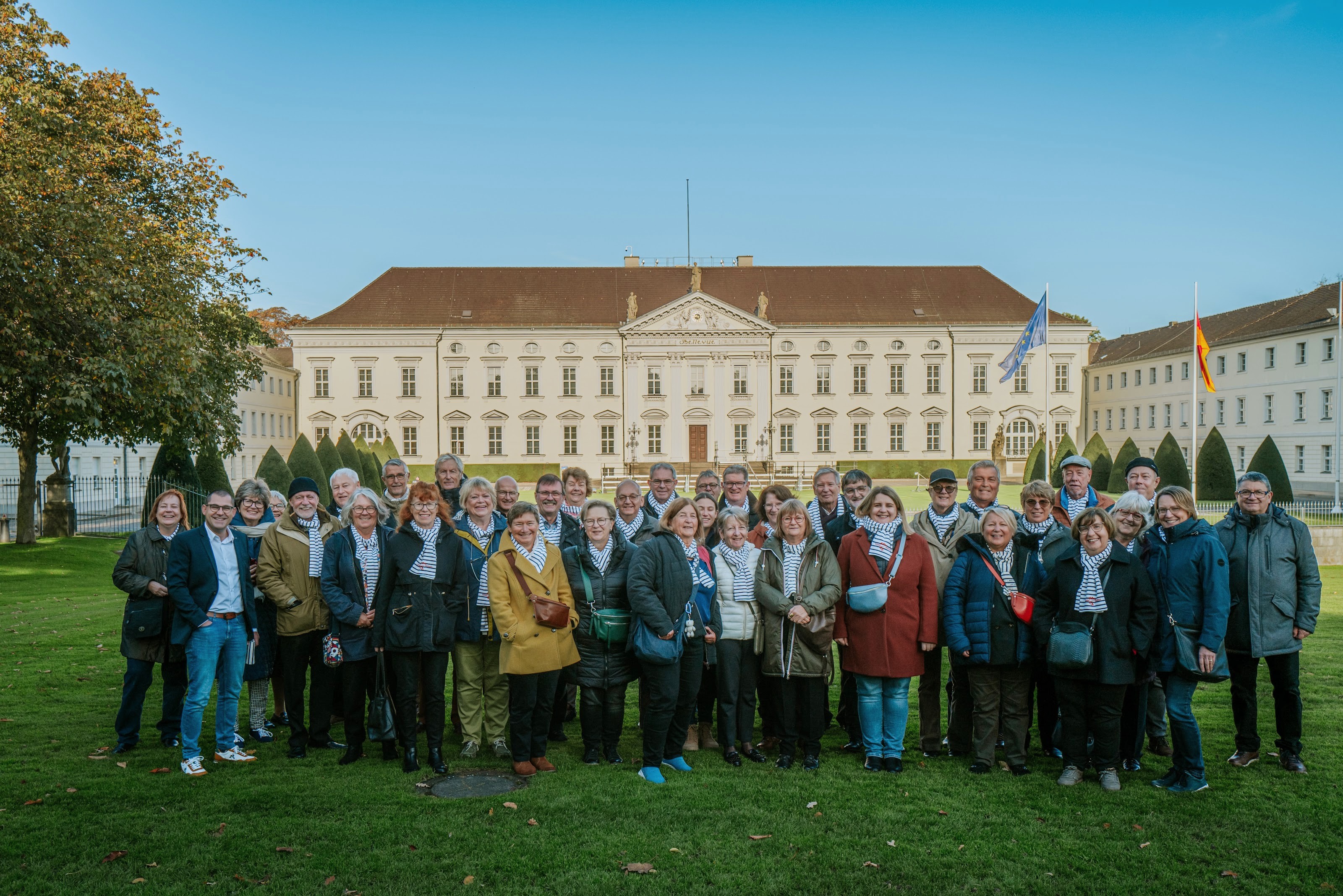 Die Städtepartnerschaft Fouesnant Meerbusch im Schloss Bellevue - Bundespräsidialamt