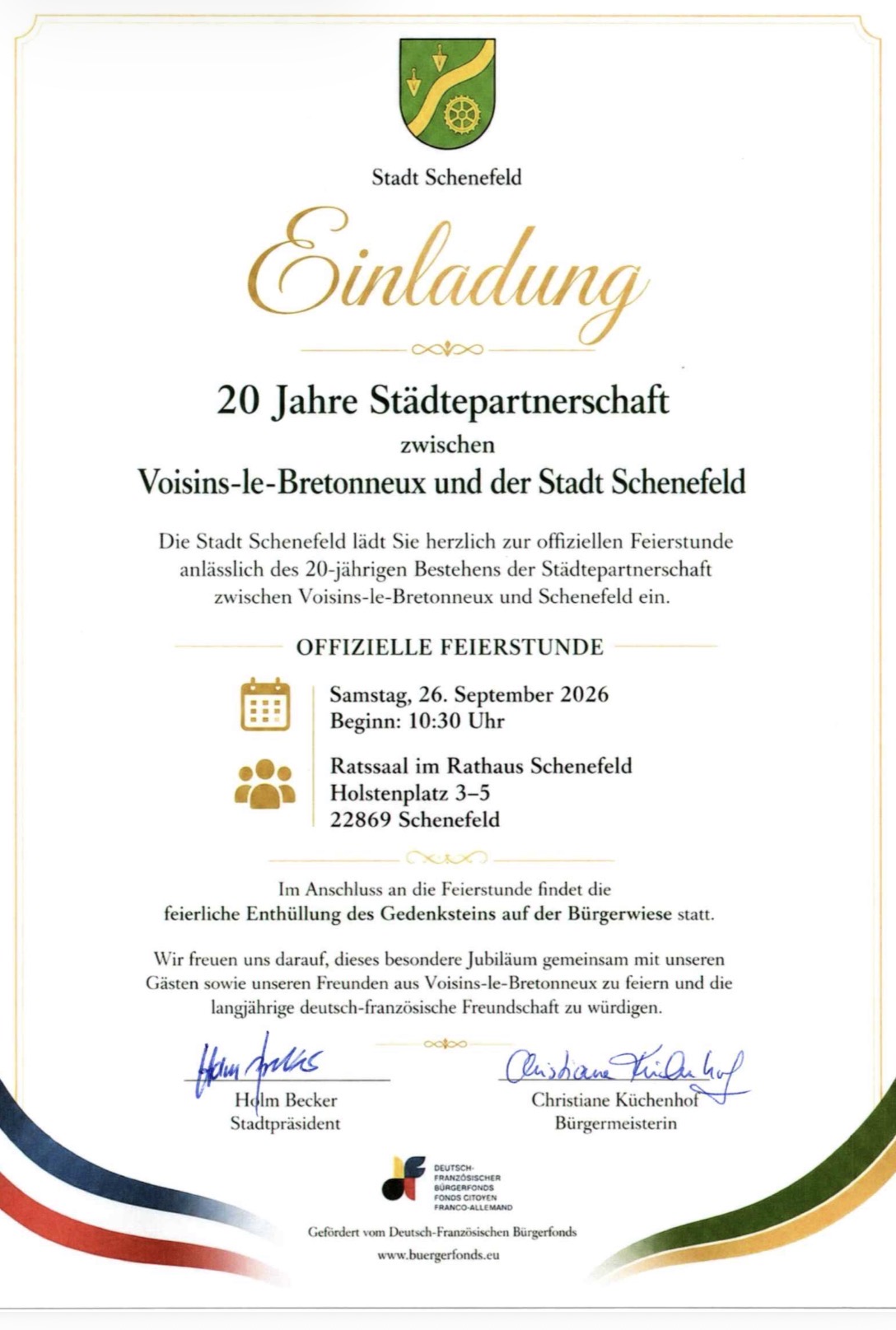 Offizielle Einladung