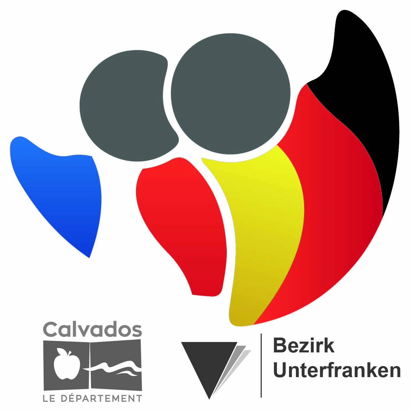 Logo der Partnerschaft Calvados – Unterfranken
