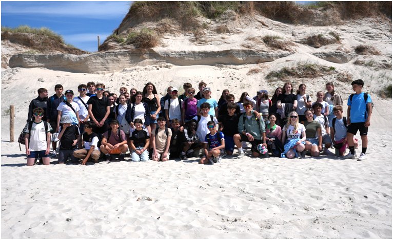 Die Jugendlichen des Mataré Gymnasiums in Fouesnant