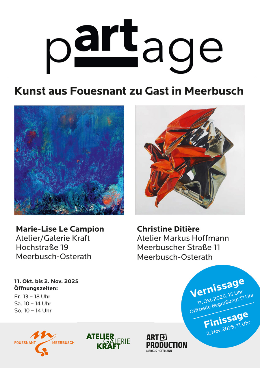 Plakat der deutsch-französischen Ausstellung "partage"