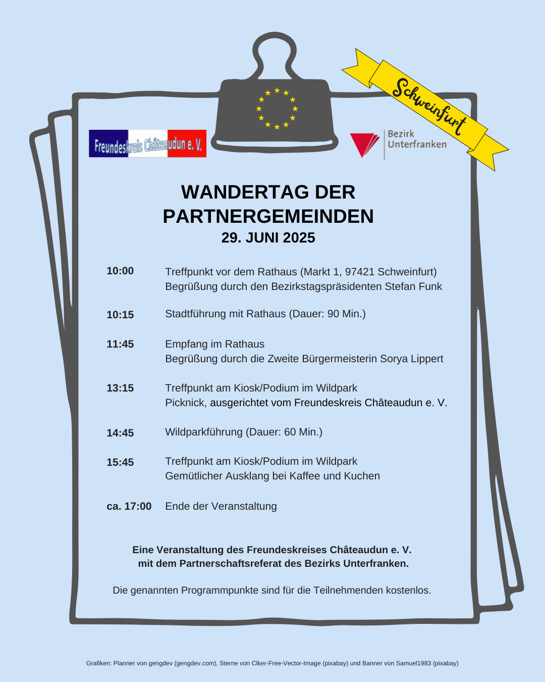 Wandertag für unterfränkische Partnergemeinden