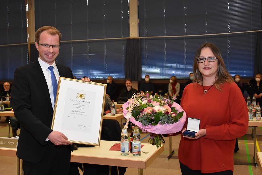 M. le Maire Simon Michler et Barbara Rumer