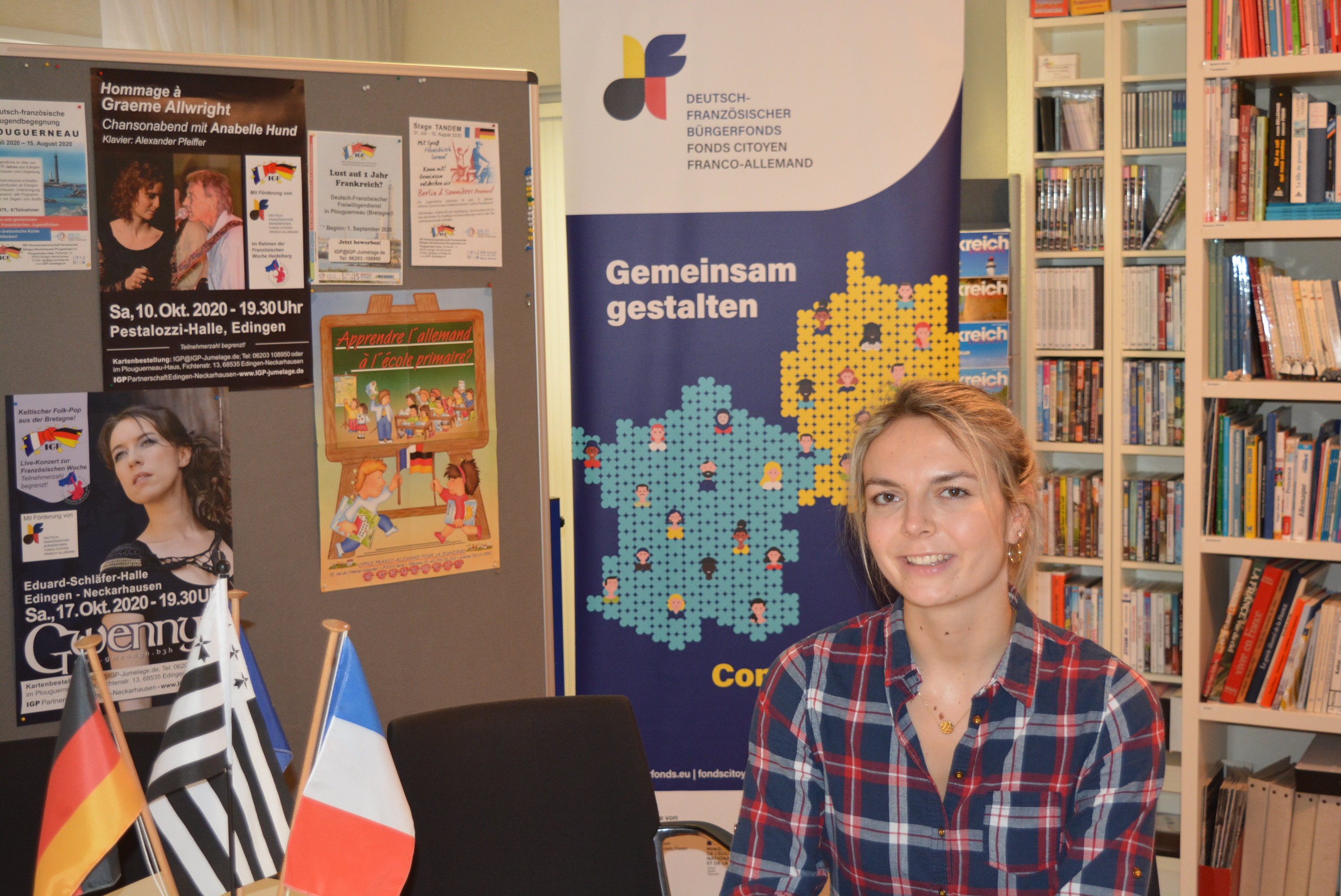 Junge Botschafterin Mathilde Moreau in Edingen-Neckarhausen