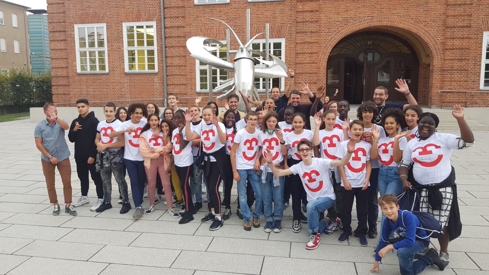 Stadt Schüler aus Montreuil zu Besuch in Cottbus, September 2019