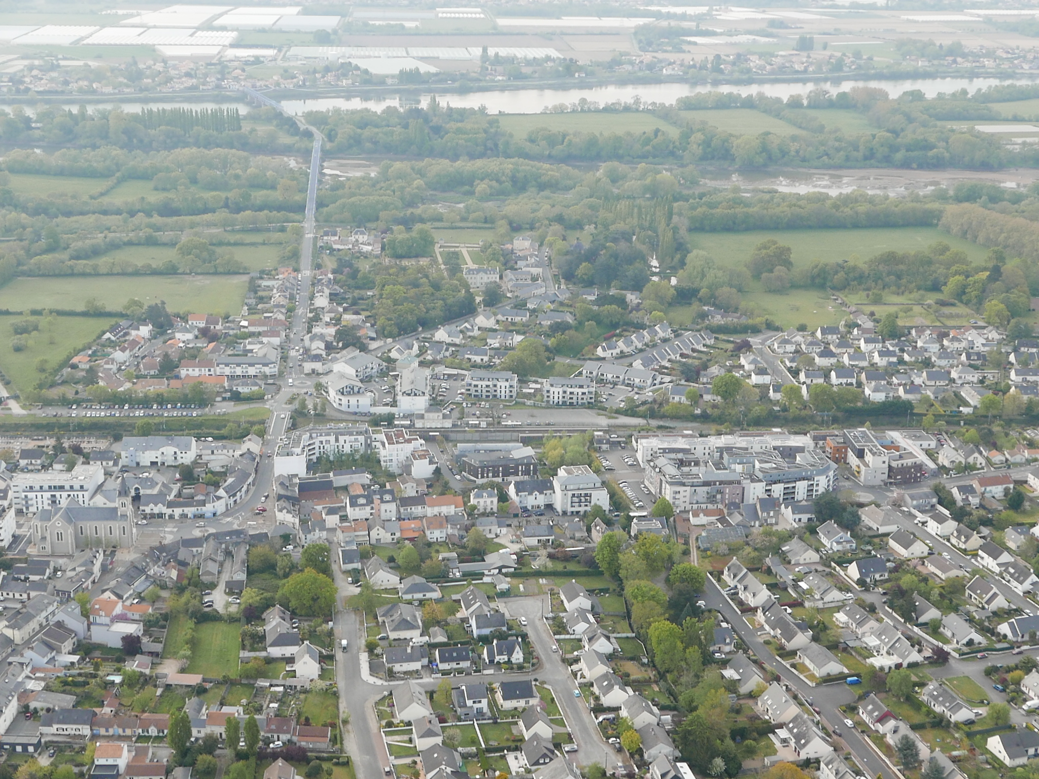 Stadt Vue aérienne de Thouaré-sur-Loire